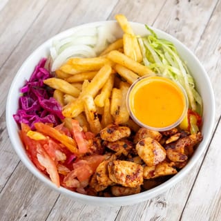 Loaded Chicken Fries Bowl